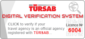 TÜRSAB Certified Travel Agency - Digital Verification System License 6004